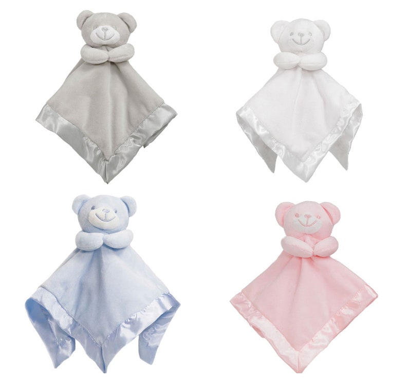PERSONALISED With Embroidery Baby Comforter Toy Ideal Baby Etsy UK