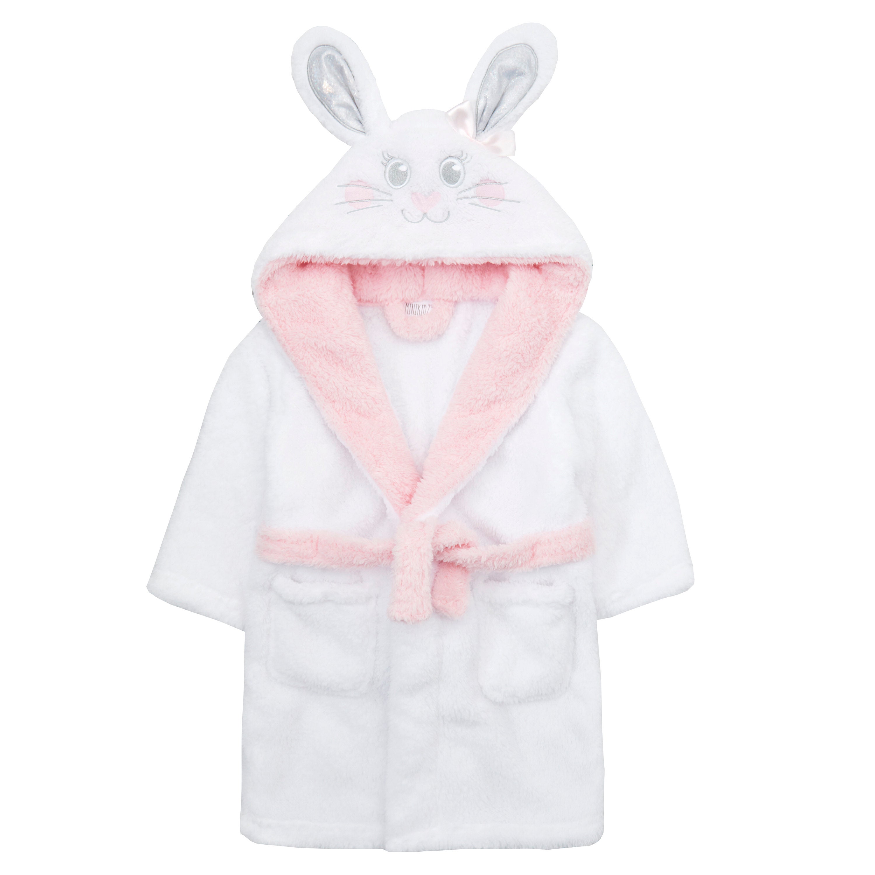 PERSONALISED with EMBROIDERY Bunny Dressing Gown Ideal Gift for a Gir…