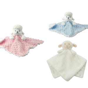 Personalised Baby Comforter: Embroidered Animal Lovey, Soft Plush Toy image 12