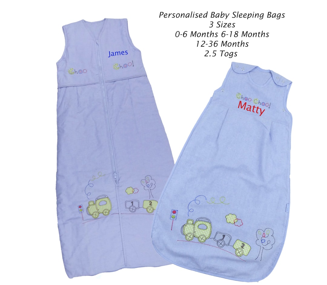 Baby Boys Sleeping Bag Train Theme 2.5 Tog 06 Months 618 Months and 1236 Months Ideal Baby