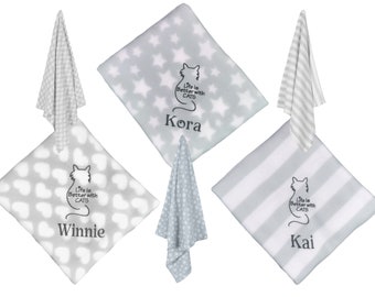 Personalised Cat Blankets Comforters Ideal For Kitten