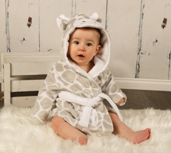 Giraffe dressing gown baby Clearance