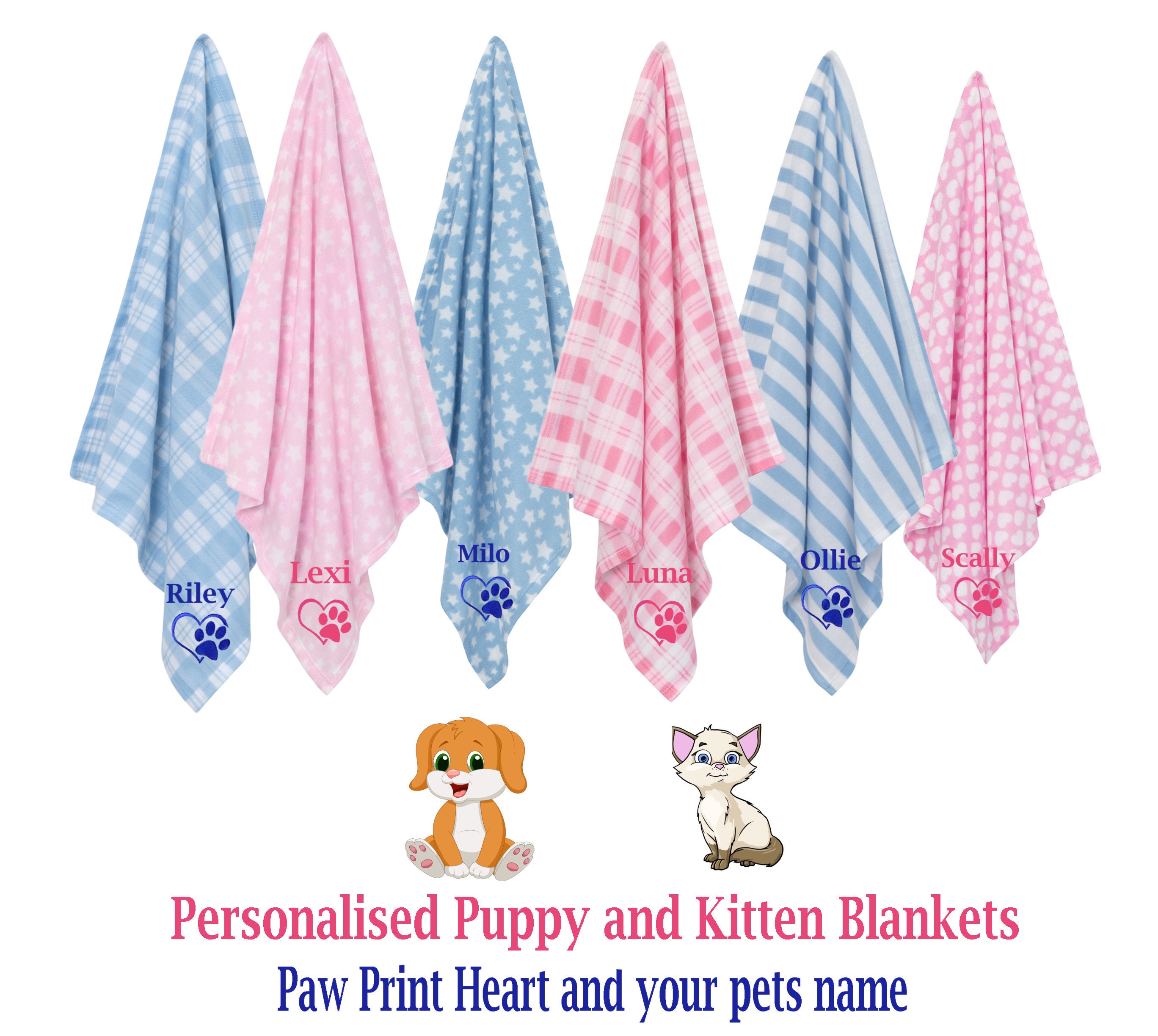 Personalised Pet Blankets Comforters Ideal for New Puppy or Etsy UK
