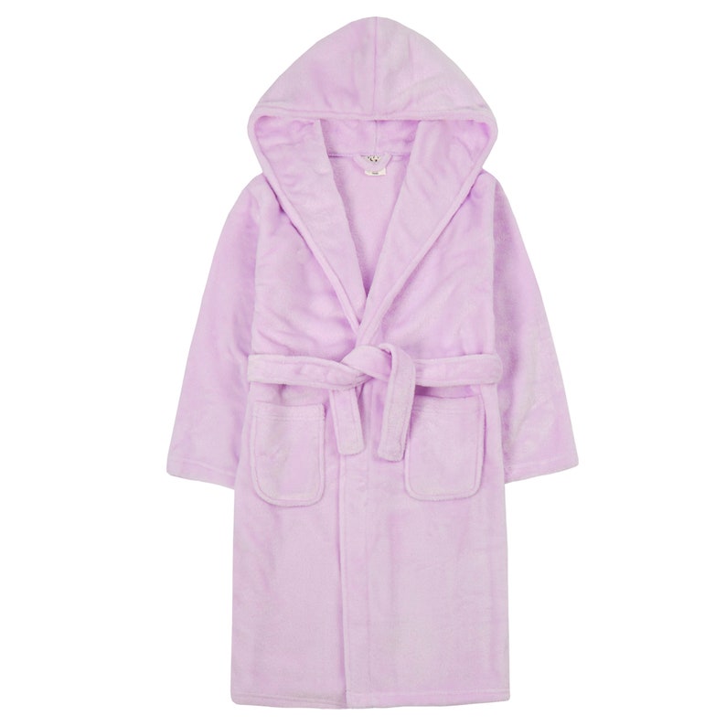 Ladies Personalised Hooded Fleece Bathrobes S M L XL Etsy UK