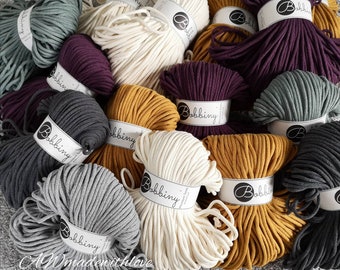 Bobbiny cotton cord 5 mm – 100 meters for DIY and decorations