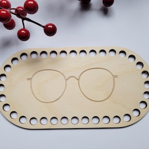 Holzboden für Häkelkörbchen | mit Gravur | verschiedene Größen & Motive 👓