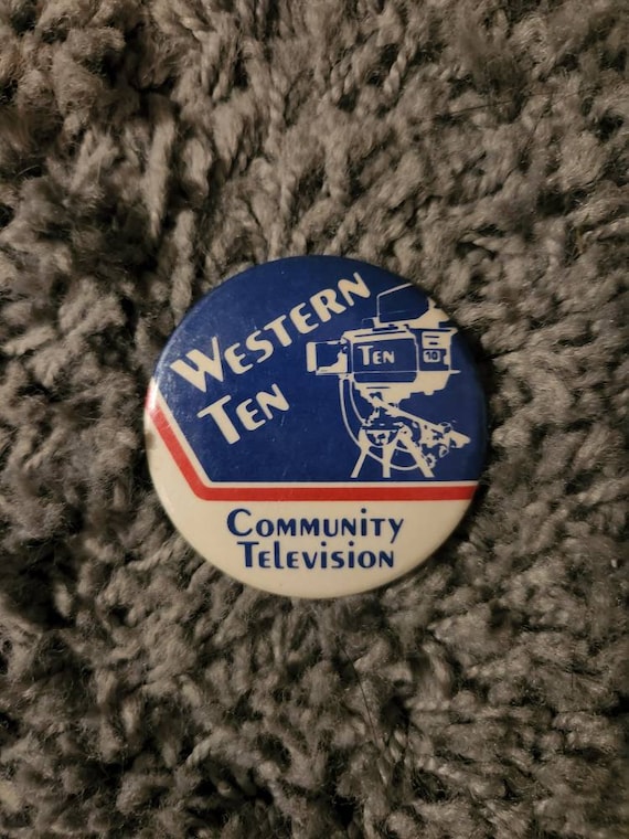 Western Ten Community Television Pinback - image 1