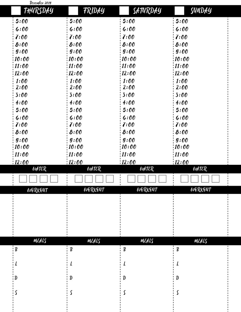 Personalized Printable Plannerscustomize for You Etsy