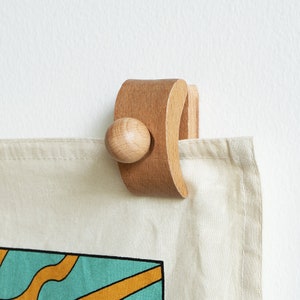 Tapestry wooden wall hanger sale