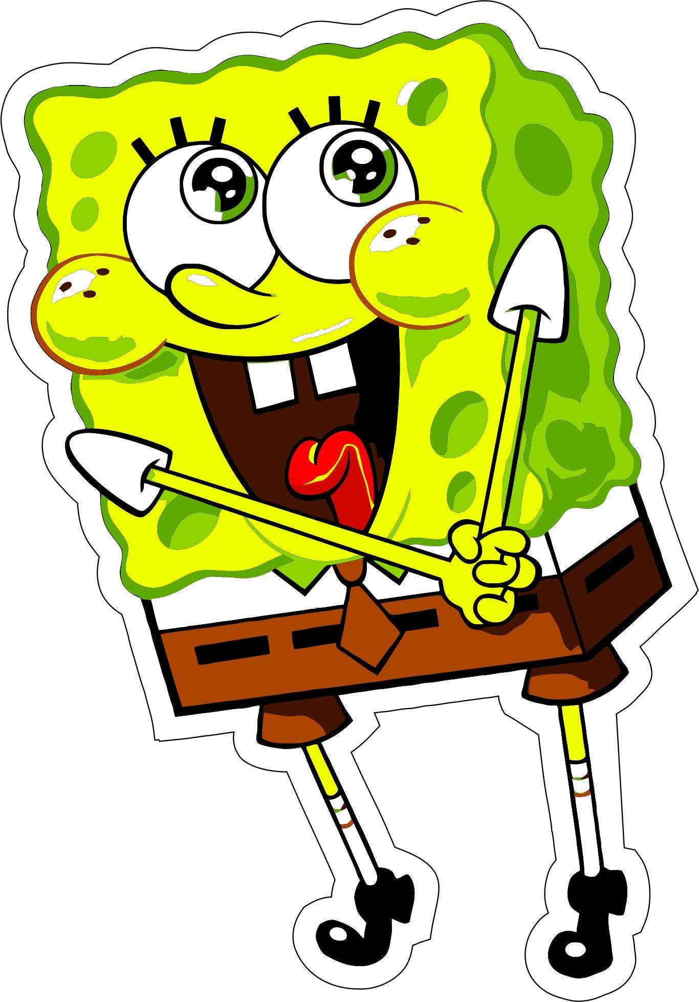 SpongeBob SquarePants 001 Vinyl Sticker Decal Full Color Etsy