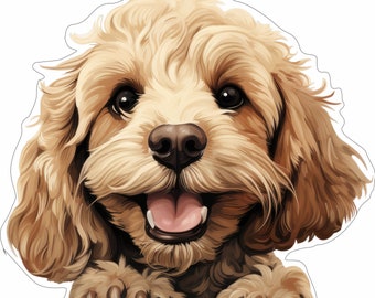 Feuille D'autocollants A4 En Vinyle Cocker Anglais – Chiens, Animaux Domestiques, Chiot, Dessin Animé, Illustration, Art, Scrapbooking, Cadeau #81033