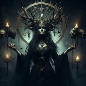 Hel - Vinyl Sticker Decal - Goddess occult Norse Mythology