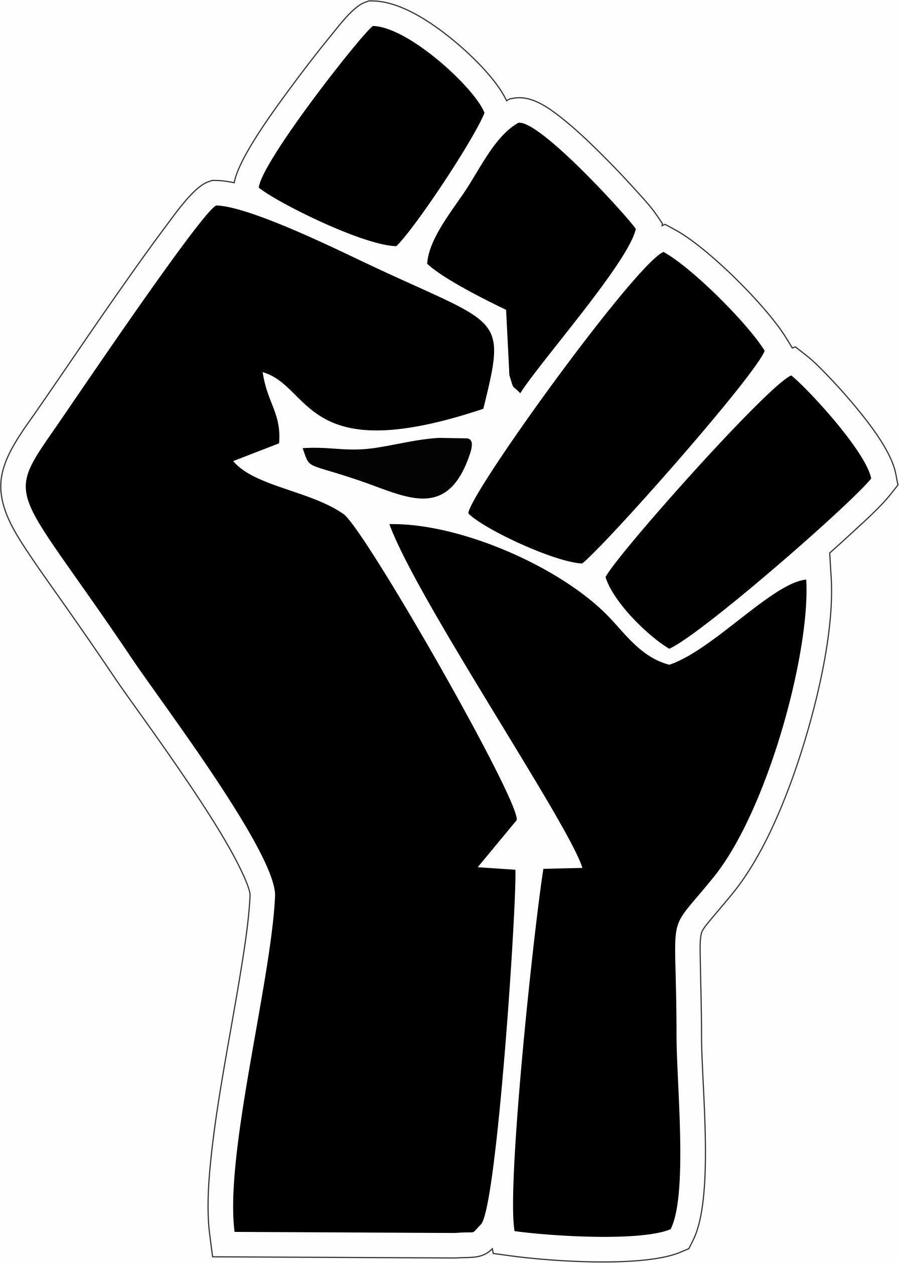 Black Lives Matter Fist Stencil Printable Black Lives Matter Fist Stencil Printable