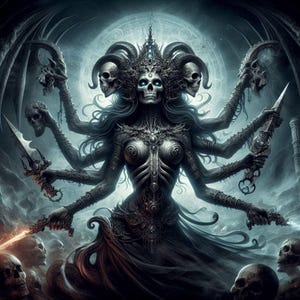 Underworld Goddess Eumenides (Furies) – Deities of vengeance- Vinyl Sticker Decal - Witch Goddess Love God Occult Magic