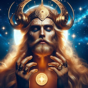 Baldur - Vinyl Sticker Decal - Full Color -  God occult Norse Mythology