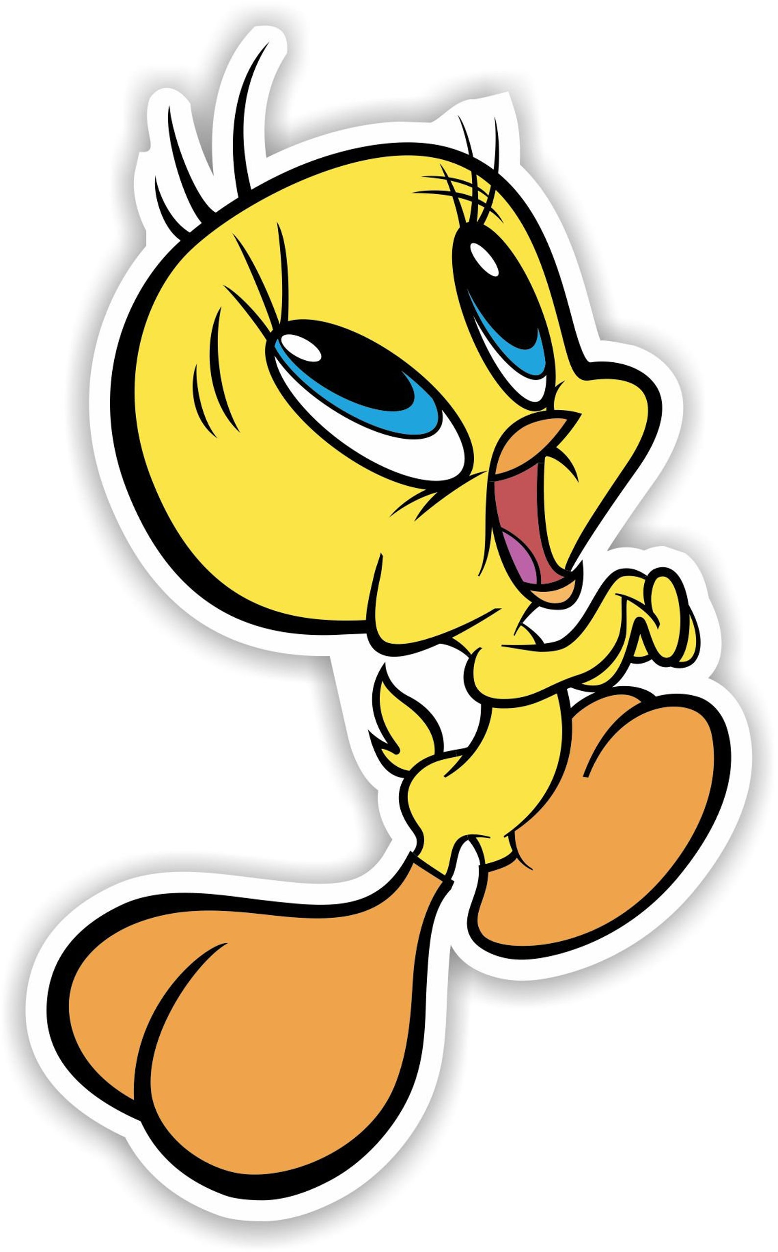 Tweety Bird 002 Vinyl Sticker Decal Full Color Cad Cut Etsy.