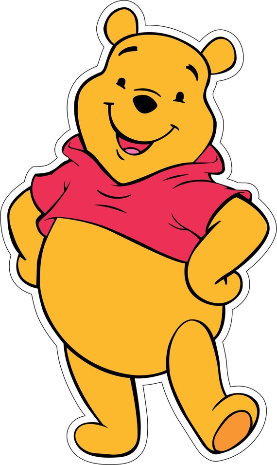 Winnie the Pooh 001 Vinyl Sticker Decal Full Color Cad Cut Etsy Norway.