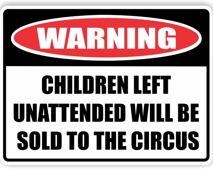 "Children Left Unattended Will Be Sold To Circus" LED Neon Sign - Green & Blue, 16x12 Inches, Wall Decor - View #12