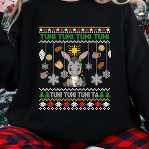 Mexican Donkey Ugly Sweater Sweatshirt Crewneck Gift for Women, Hispanic Latina Mexican Christmas Sweater, Musical Burrito