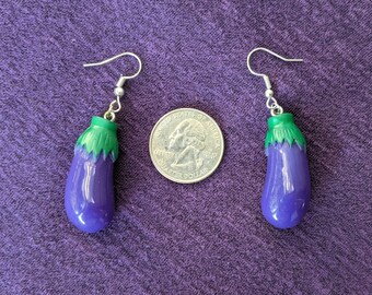 Eggplant Earrings