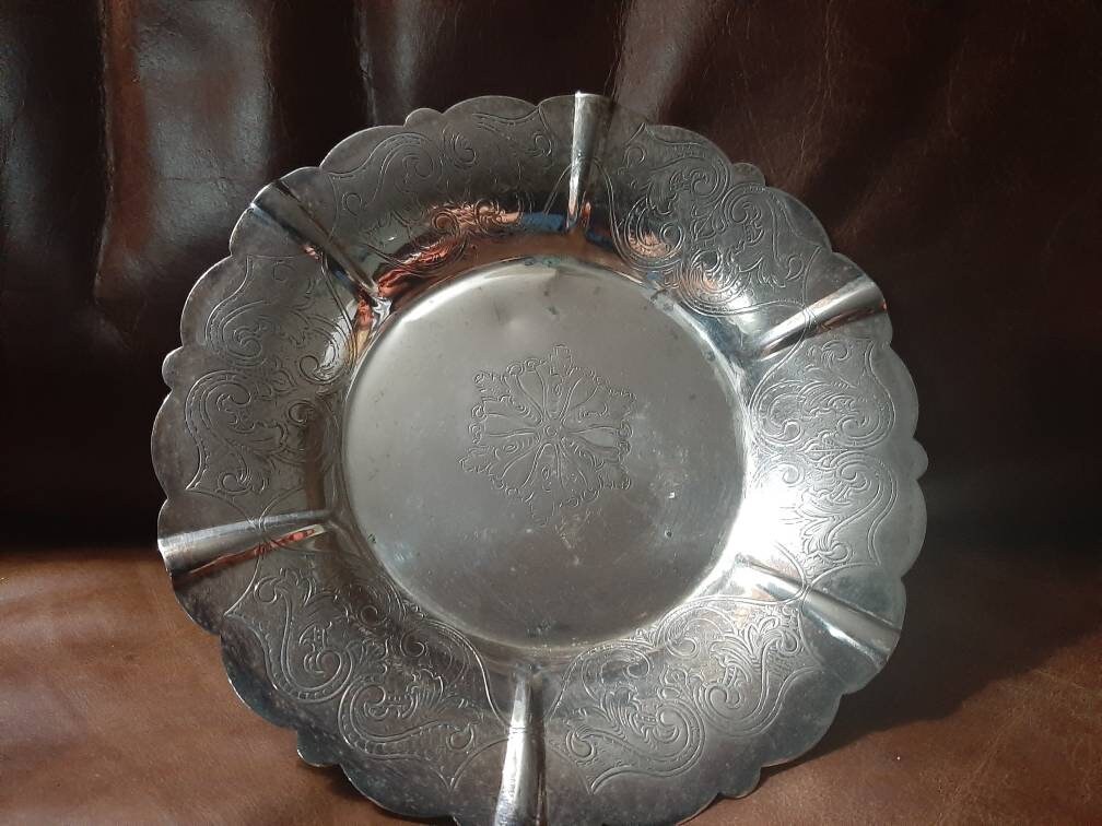 Viking Plate E.P. on Copper decorative dish. Made in Canada Etsy