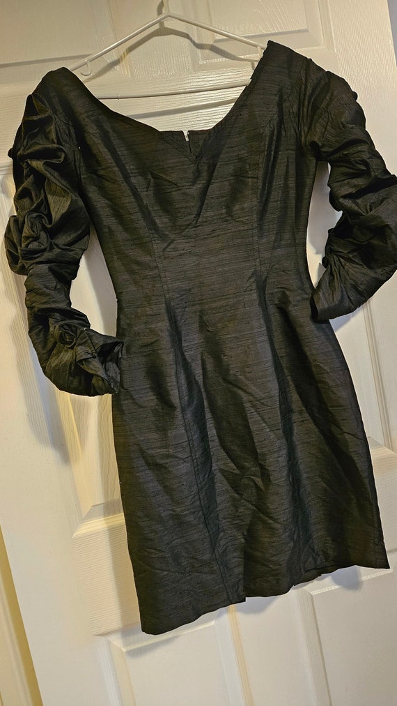 Abby Kanak vintage black silk dress!