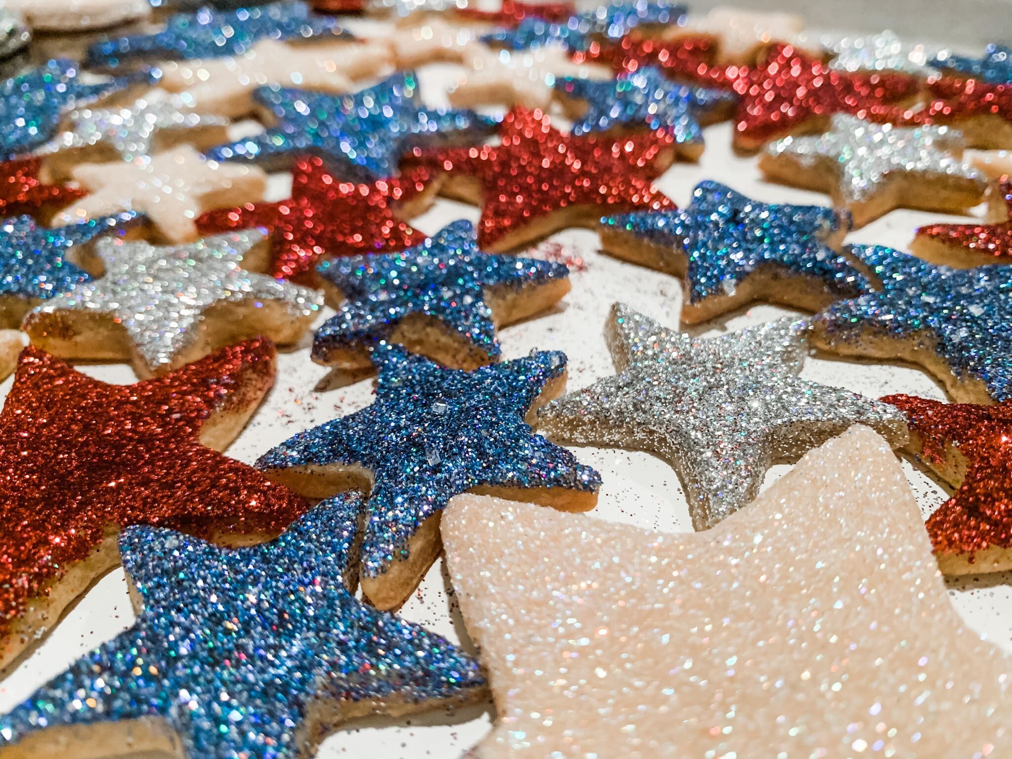 Edible Glitter Honey Cookies Custom Etsy