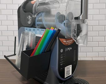 Ninja Slushi-Maschine Organizer: Becher-, Strohhalm- & Deckelhalter