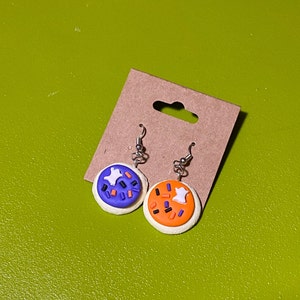 Miniature Sugar Cookie Halloween Polymer Clay Earrings