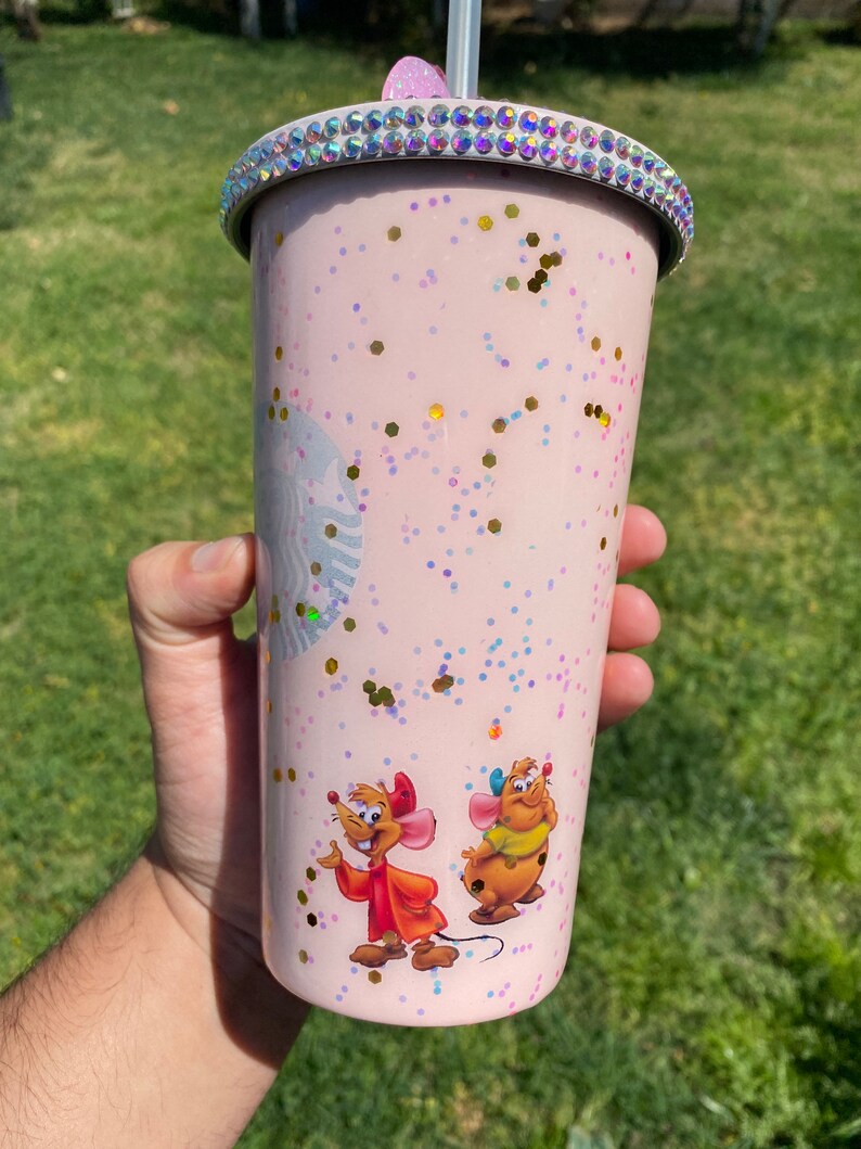 Custom Made Metal Double Walled Tumbler Inspired by Cinderella Etsy