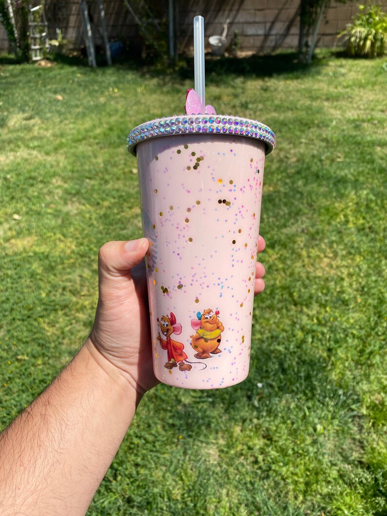 Custom Made Metal Double Walled Tumbler Inspired by Cinderella Etsy