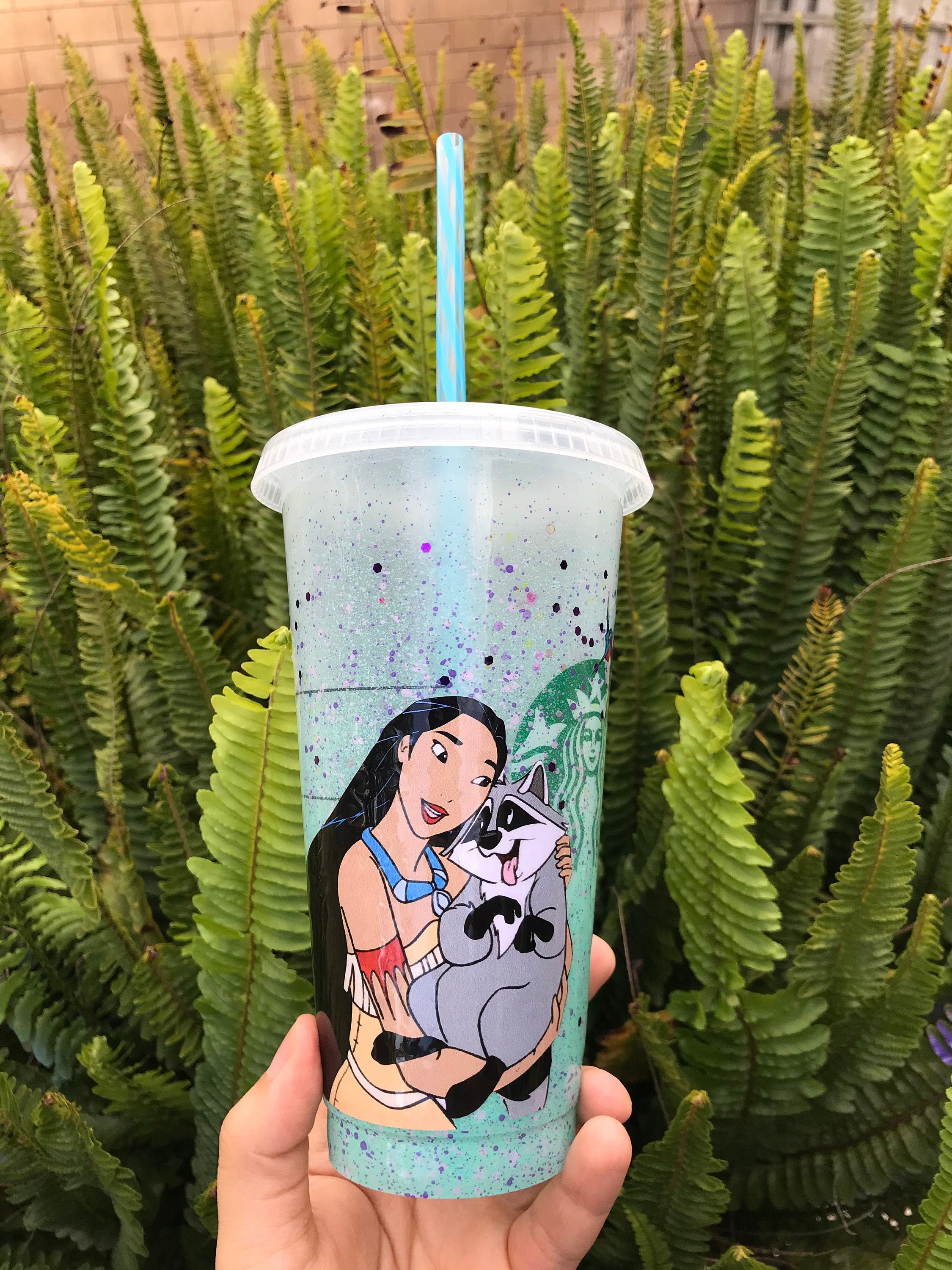 Pocahontas Disney inspired Starbucks cup Water cup,reusable cup  tumbler mug