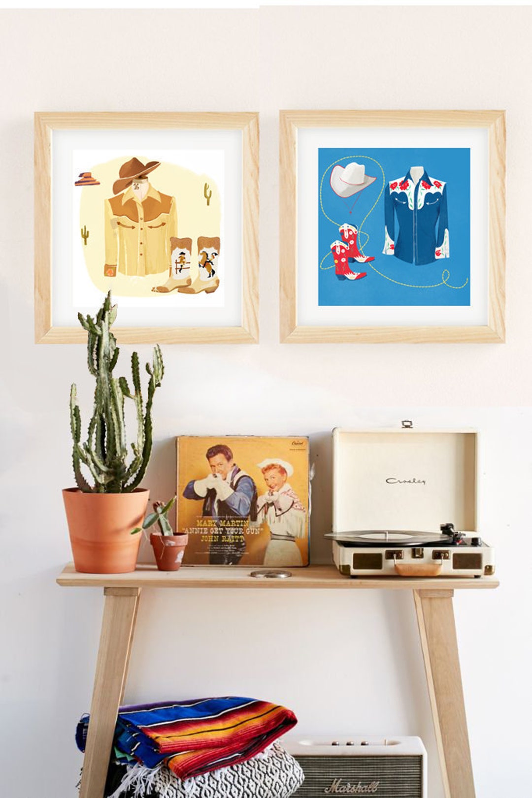 Cowboy Art Western Home Decor Digital Downloads, Printable, Boys Girls