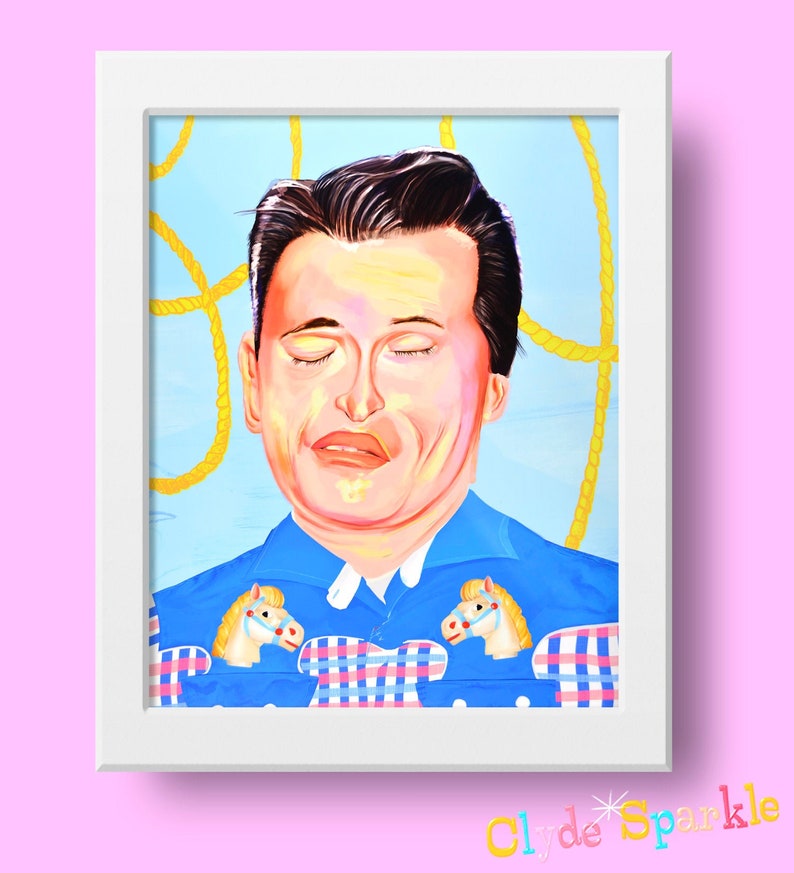 I/'m Gonna Run Away Art Print Man Child Cowboy