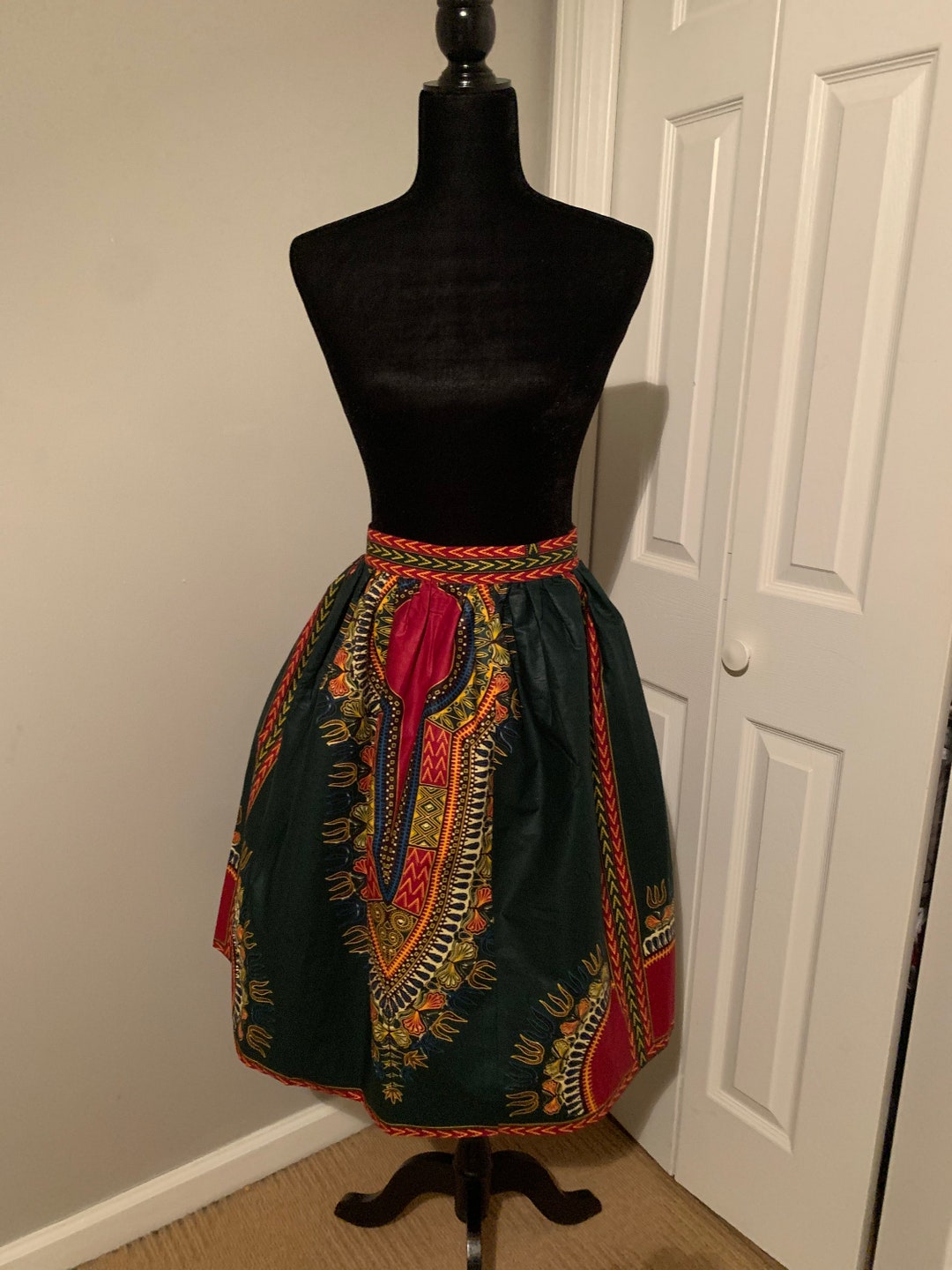 African Fabric Skirtangelina Etsy