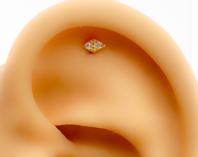 Piercing 925 Sterling Silber vergoldet