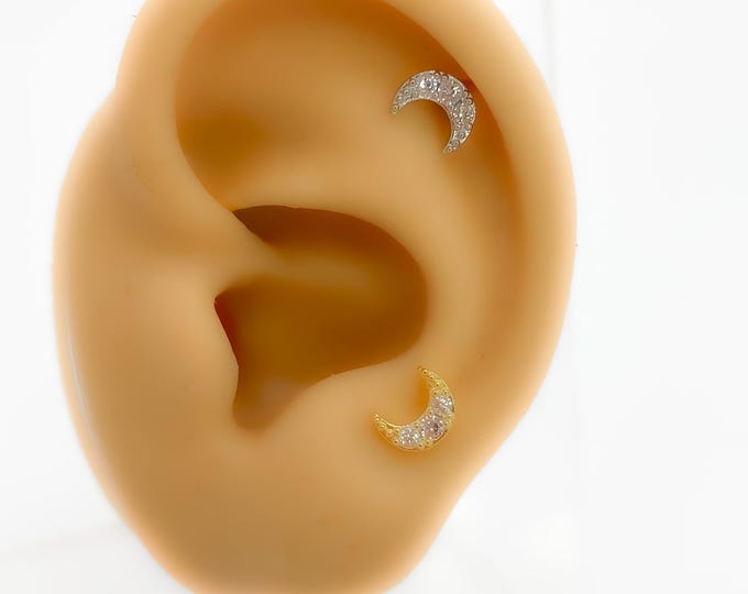 Piercing Helix Mond mit Strass