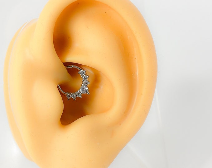 Piercing surgical steel 316l silver Daith No.106