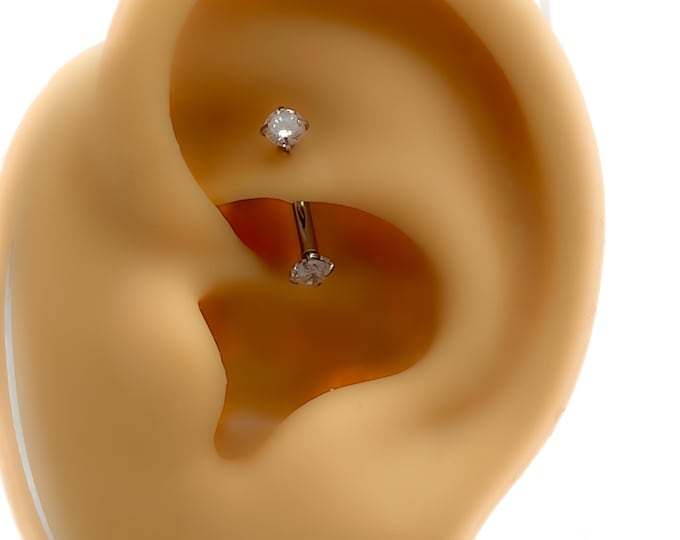 Piercing Chirurgen Stahl vergoldet rook Minimalistisch