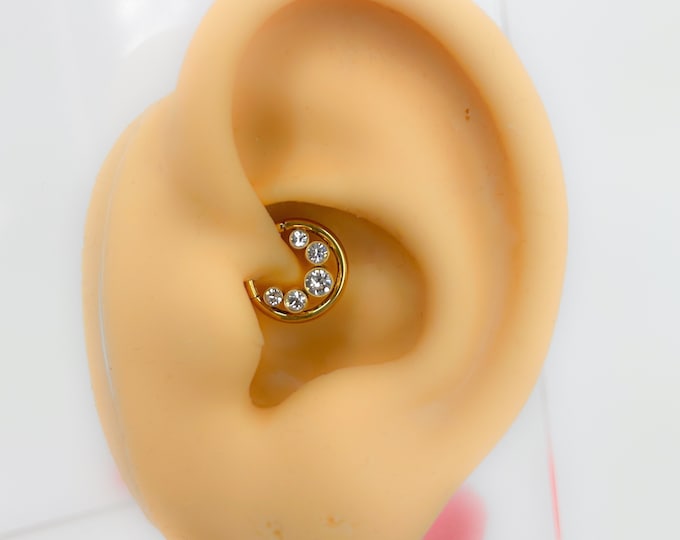 Piercing Stainless Steel gold-plated clicker No. 119