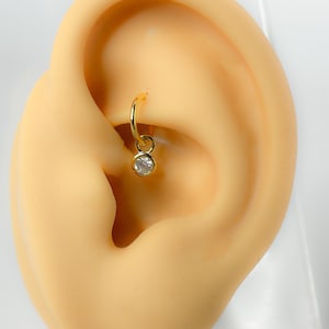 Piercing 925 Silber vergoldet für rook Nr.165