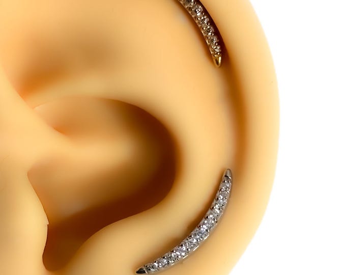 Piercing #247 flat back rhinestone bow flat back