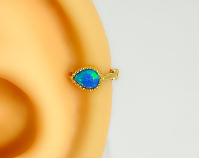 Piercing #177 925 silver gold plated hoop mini tiny ring cartilage rook helix