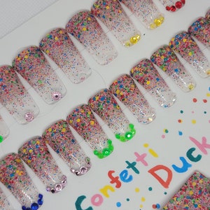 Confetti Glitter Duck Nails!