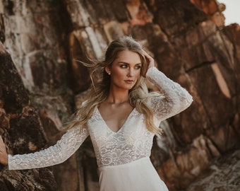 Wedding Dress Long Sleeve - Etsy Australia