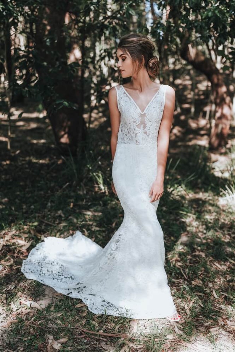 Lace Boho Wedding Dress _ AVA - Etsy