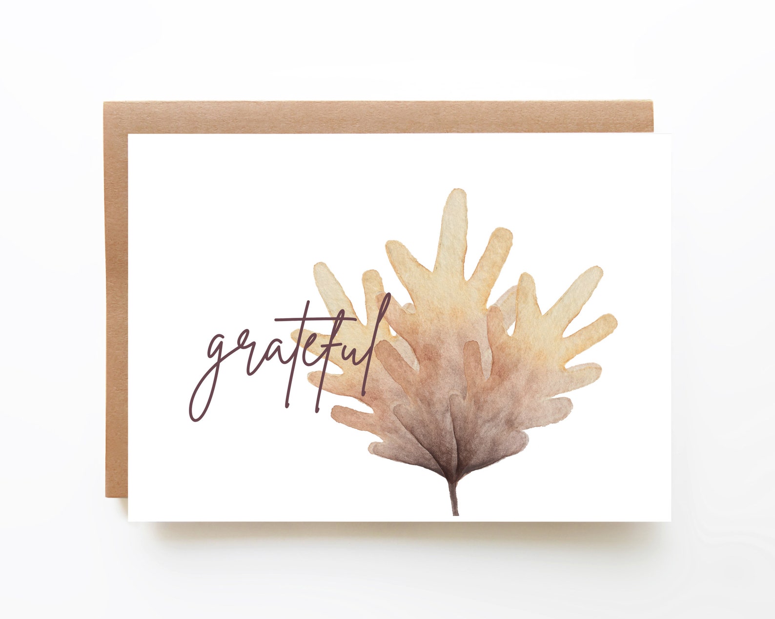 Printable Card Grateful Card Instant Download Printable Envelope ...