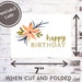 Printable Card | Happy Birthday Card | Instant Download | Printable ...