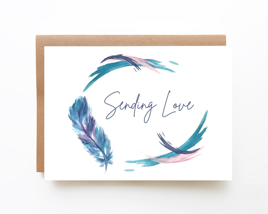 Printable Card Sending Love Card Instant Download Printable Envelope ...