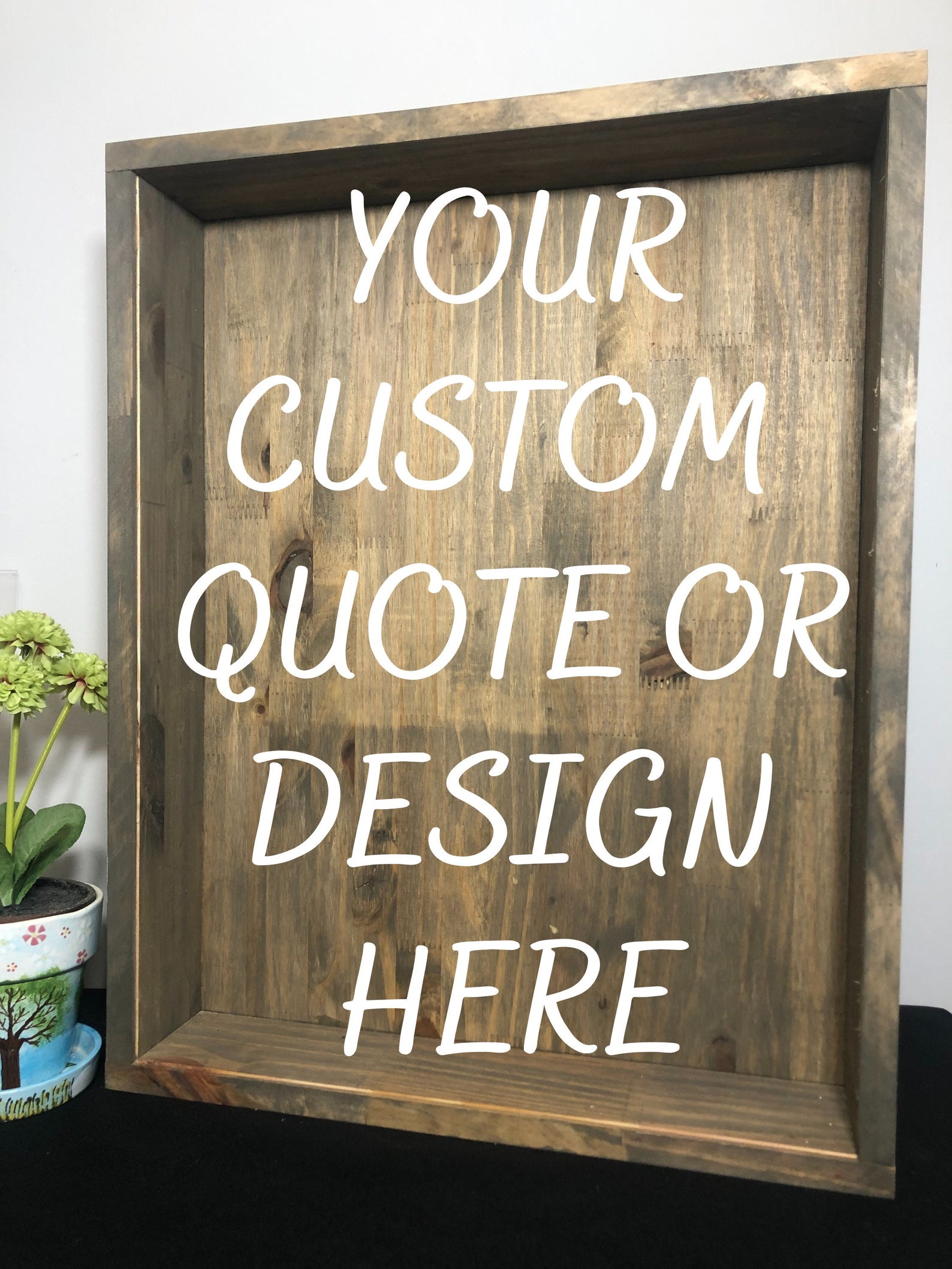 Personalized XL Shadow Box Handmade Shadow Box Rustic Etsy